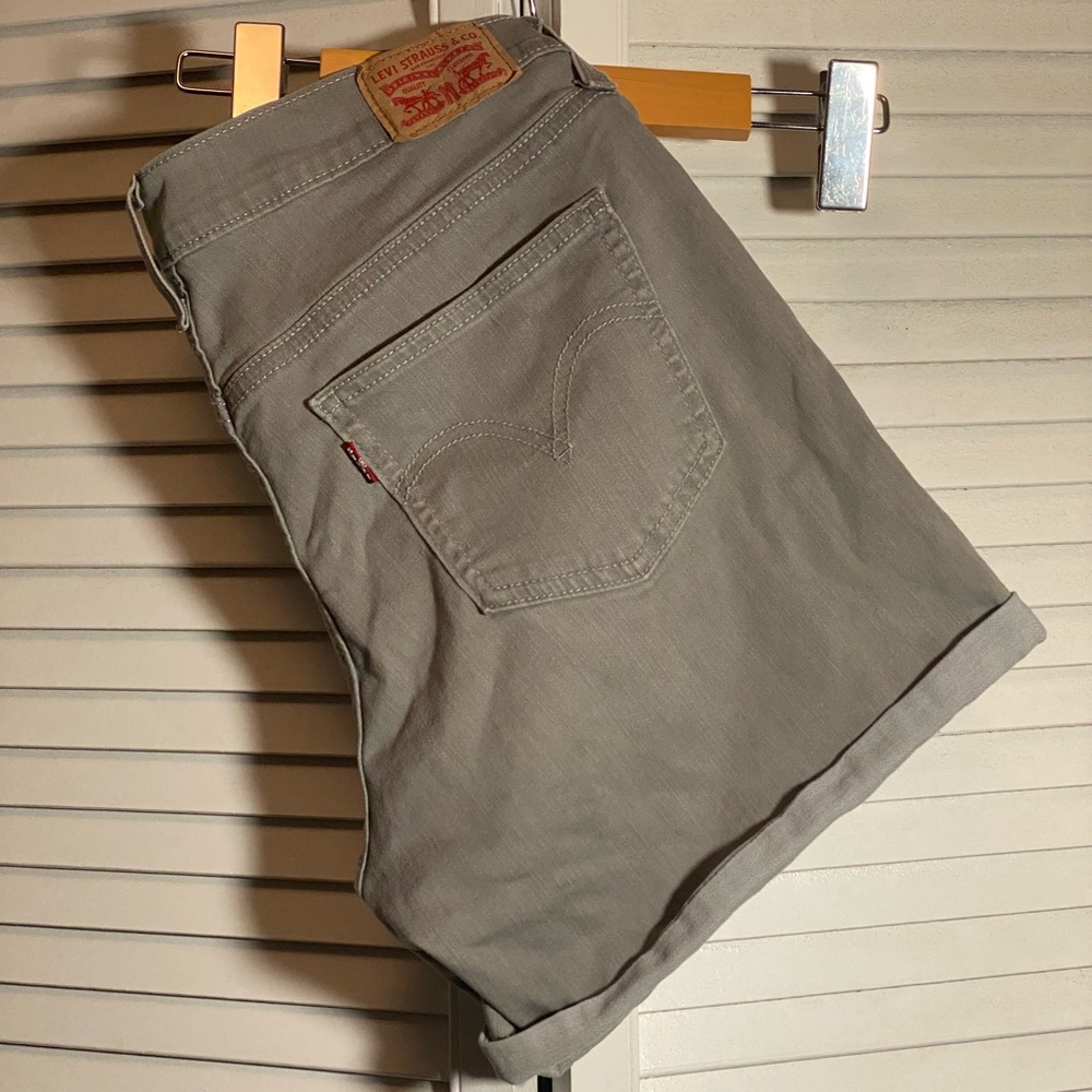 Levi's Gray Denim Shorts Lightweight and Versatile